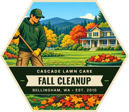 Cascade Lawn Care Fall Cleanup badge